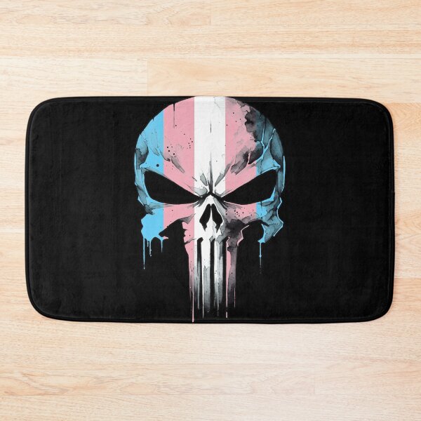 Item preview, Trans Pride Guardian Skull designed and sold by Probably Fine Designs.