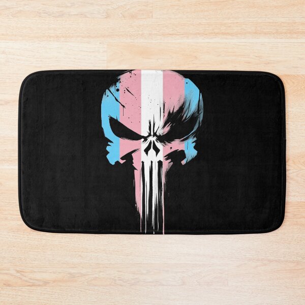 Item preview, Trans Pride Skull Sentinel designed and sold by Probably Fine Designs.