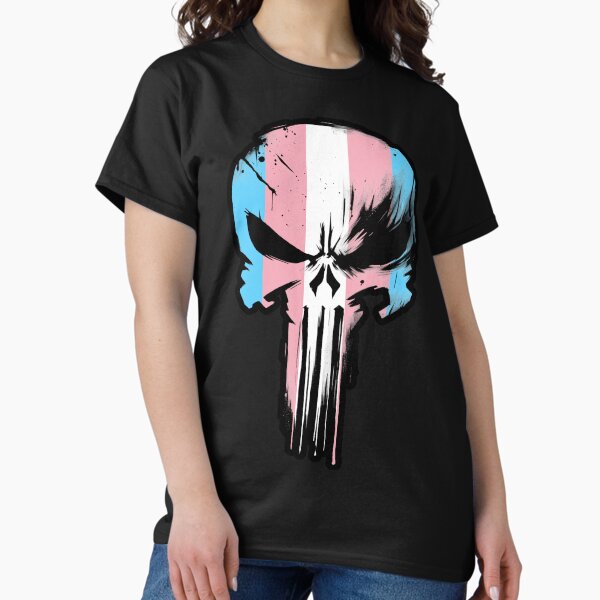 Artikel-Vorschau von Trans Pride Totenkopf Wächter, designt und verkauft von QuirkyTeesStore.