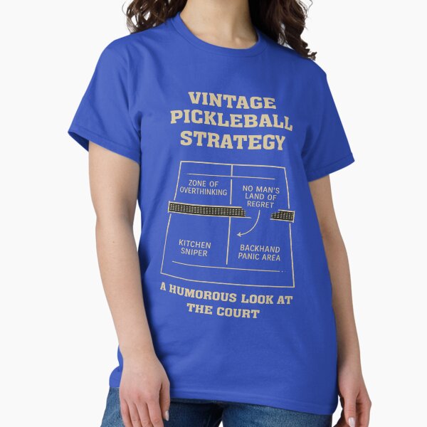 Item preview, Pickleball Court Anatomy – Funny Player Position Diagram Tee designed and sold by ActiveMuse.