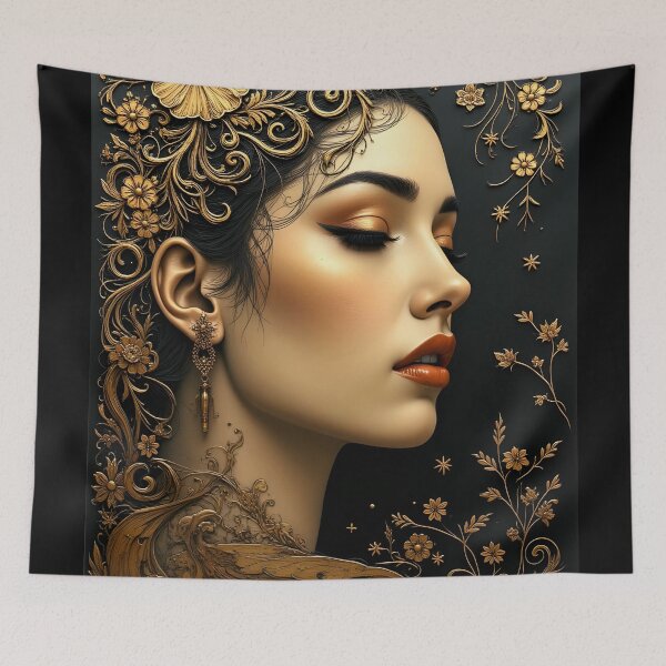Item preview, Opulent Golden Bloom designed and sold by ShadowAndSlate.