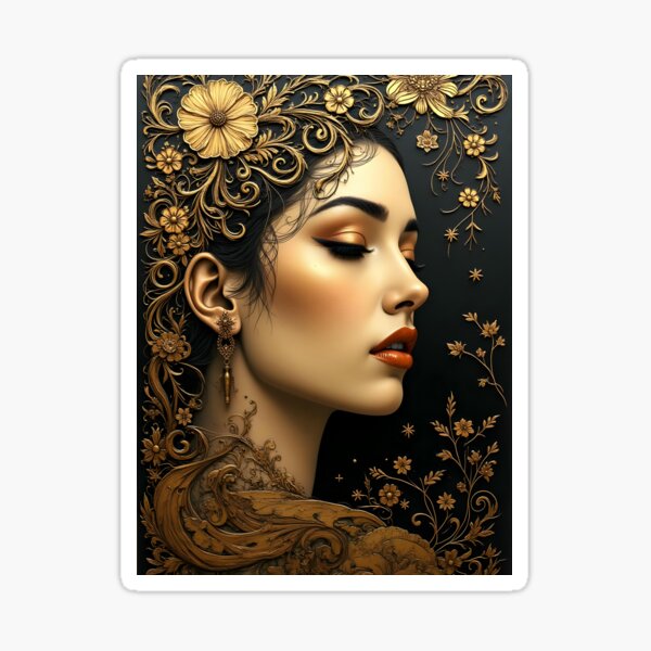 Item preview, Opulent Golden Bloom designed and sold by ShadowAndSlate.