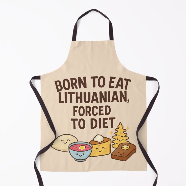Item preview, Lithuanian Food Lovers Unite: Born to Eat, Forced to Diet! designed and sold by Globalcitytees.