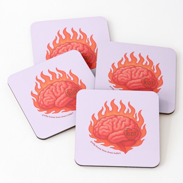 Item preview, Pretty Brains Burn Down Bullsh*t designed and sold by House of Sizzles.