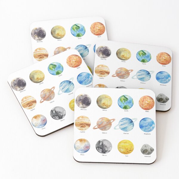 Item preview, Painted Solar System Set  designed and sold by goal-getter.
