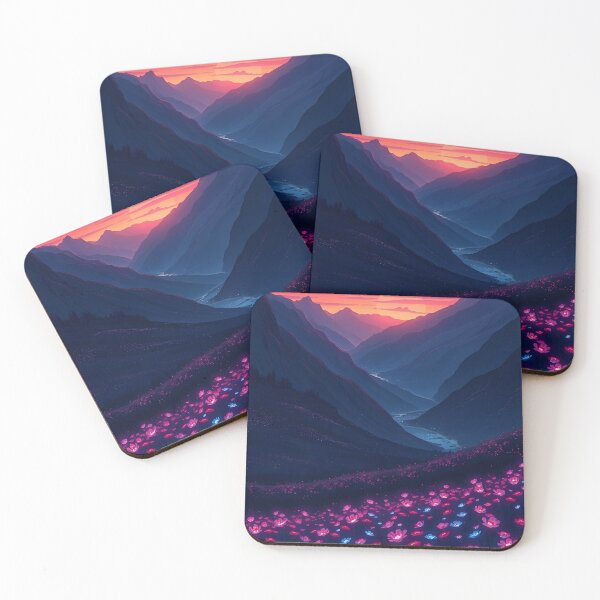 Item preview, Golden Hour AI Landscape | Sunset-Inspired AI Generated Wall Art designed and sold by typoinspired.
