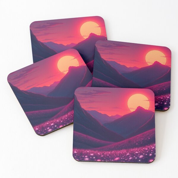 Item preview, Golden Hour AI Landscape | Sunset-Inspired AI Generated Wall Art designed and sold by typoinspired.