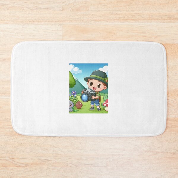 Item preview, Nature Clicks – Cute Cartoon Photographer Exploring the Outdoors designed and sold by ashokreddy343.