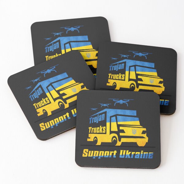 Item preview, Trojan Trucks Support Ukraine Operation Spider Web Military Print designed and sold by cabana.space.