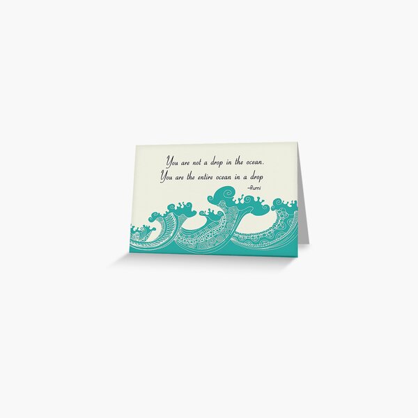 Item preview, Rumi Ocean Drop Quote designed and sold by DesignsbyAngela.