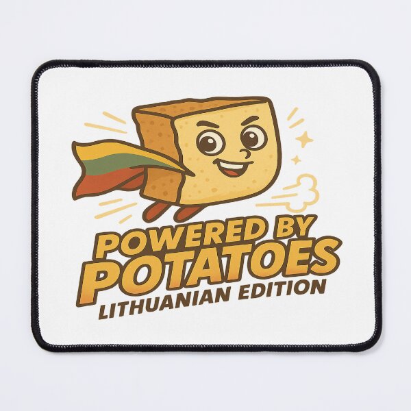 Item preview, Powered by Potatoes – Lithuanian Food Hero designed and sold by Globalcitytees.