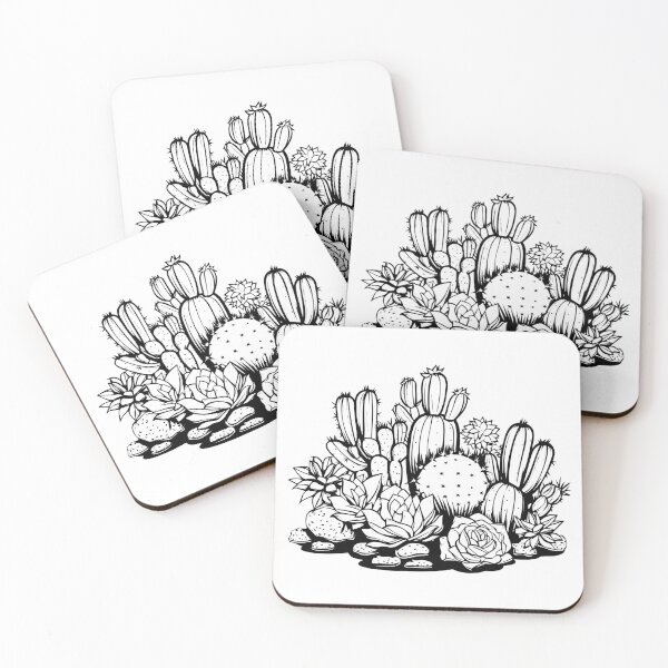 Item preview, Succulents Desert Plants Species Cactus Houseplant Decor designed and sold by inkoutninja.