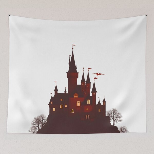 Item preview, Mystical Castle Silhouette designed and sold by ShadowAndSlate.