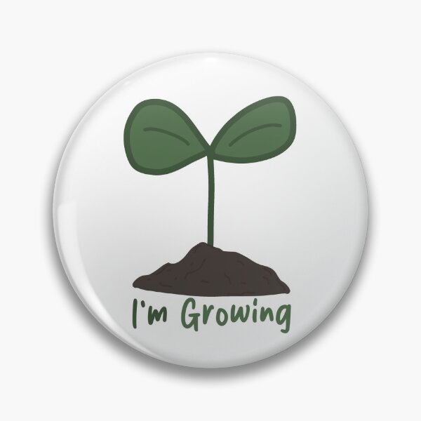 Item preview, Plant with "im growing" text designed and sold by Silly-Stuffs.