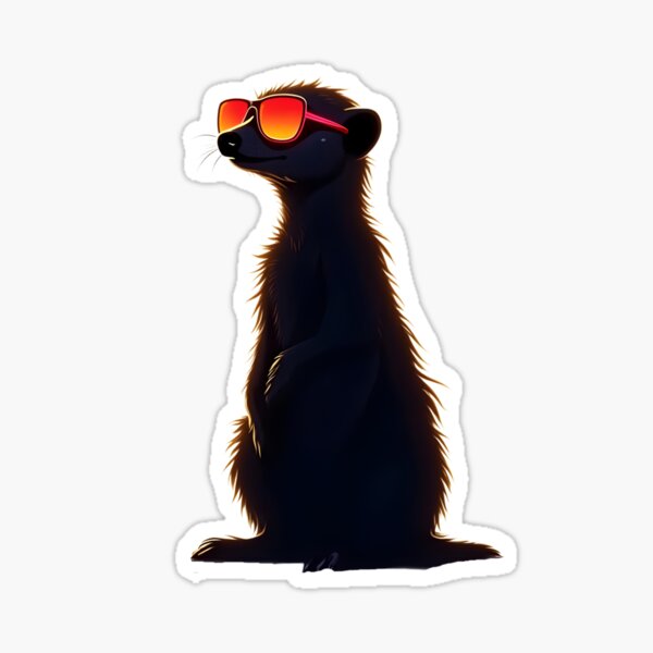 Item preview, Cool Meerkat Silhouette designed and sold by ShadowAndSlate.