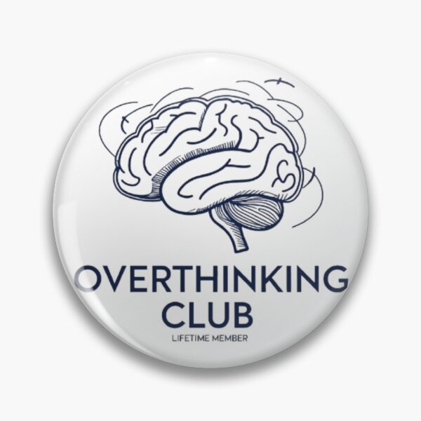 Item preview, Overthinking Club – Lifetime Member | Minimalist Mental Health Tee designed and sold by BYTRINOOO.