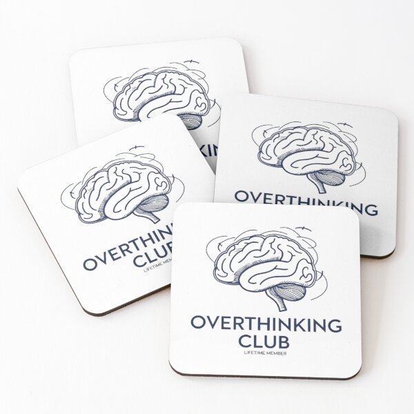 Item preview, Overthinking Club – Lifetime Member | Minimalist Mental Health Tee designed and sold by BYTRINOOO.