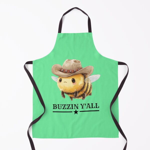 Item preview, Buzzin' Y'all - Funny Bee in Cowboy Hat designed and sold by RockFireMerch.