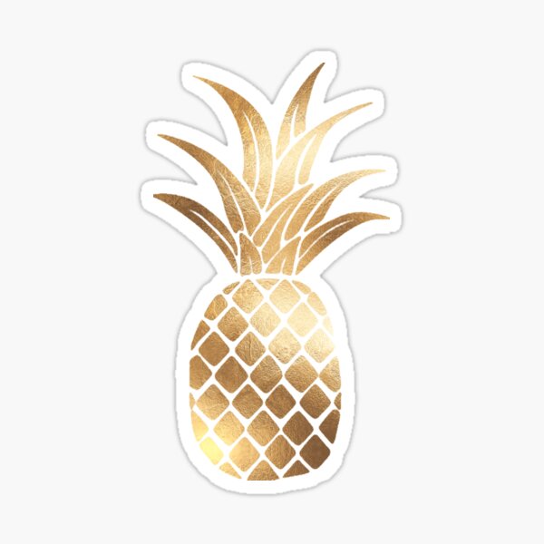 Item preview, Gold Foil Pineapple  designed and sold by bombinodesigns.
