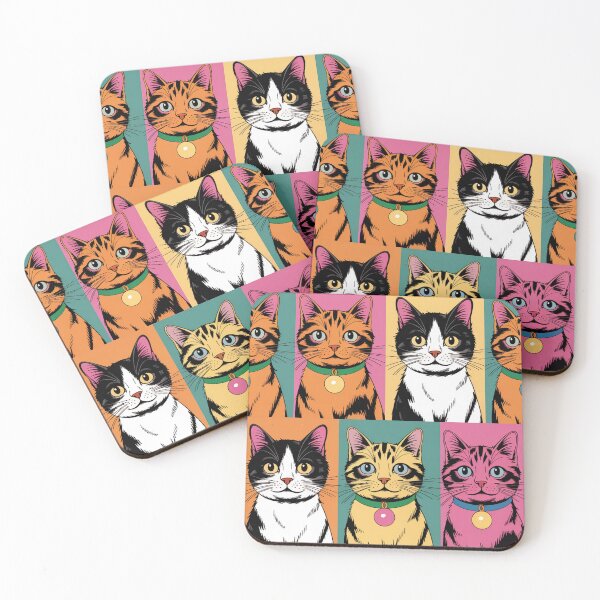 Item preview, Retro Kitty Vibes: Add a Splash of Colour! designed and sold by mittie101.