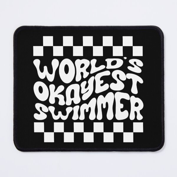Item preview, World's Okayest Swimmer Sarcastic Swim Swimming designed and sold by StrideSuccess.