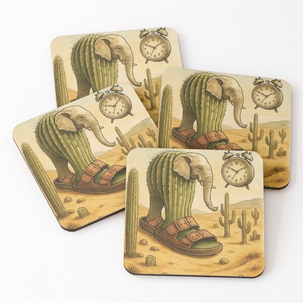 Item preview, Lirili Larilá – Aquarelle Brainrot Elephant Cactus designed and sold by EmeraldeaArt.