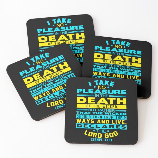 Item preview, Ezekiel 33:11 I Take No Pleasure In The Death Of The Wicked designed and sold by plushism.