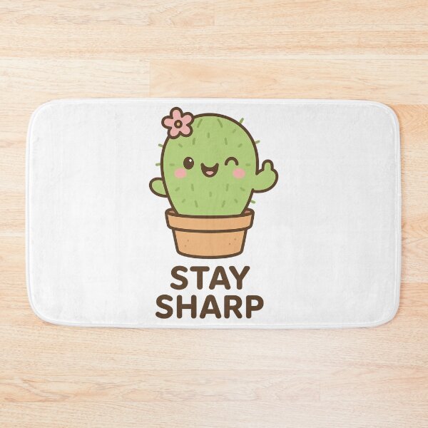 Item preview, Stay Sharp — Kawaii Happy Cactus designed and sold by k3rstman1.