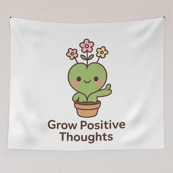 Item preview, Grow Positive Thoughts — Kawaii Sapling designed and sold by k3rstman1.