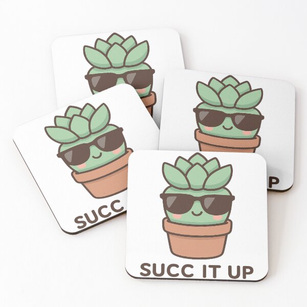 Item preview, Succ It Up — Cool Kawaii Succulent designed and sold by k3rstman1.