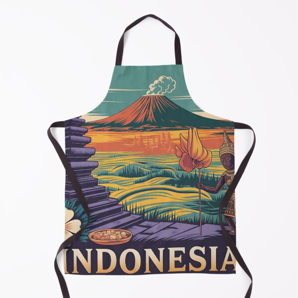 Item preview, Indonesia: Vintage Mount Bromo & Ubud Temples designed and sold by LSVart.
