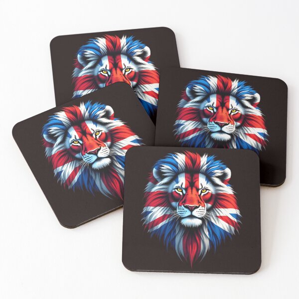 Item preview, Union Jack Flag Union Flag Patriotic UK Flag Lion Face Design designed and sold by adsman68.