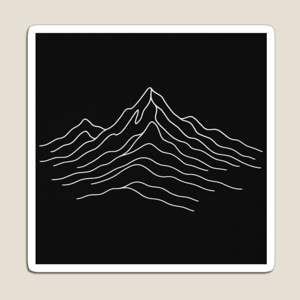Item preview, Black & white Mountain Line Art designed and sold by Wandertrace.