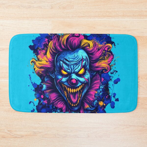 Item preview, Evil circus clown in vivid colors designed and sold by JustaKiss822.