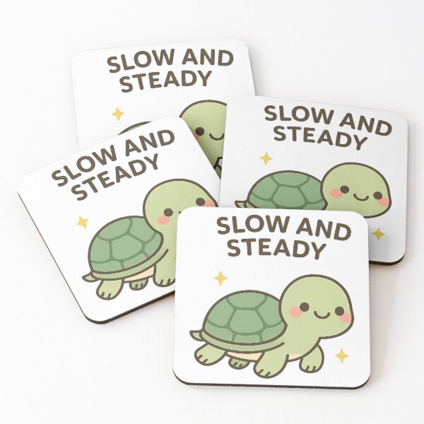 Item preview, Slow and Steady — Kawaii Turtle designed and sold by k3rstman1.