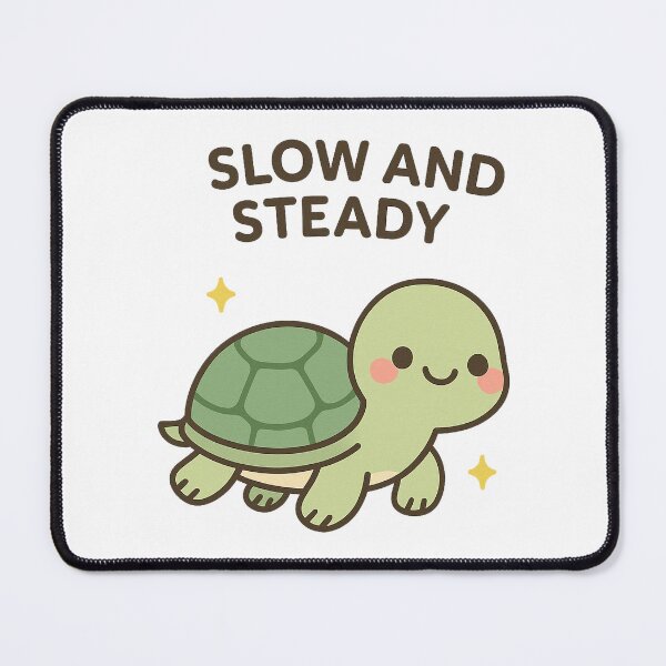 Item preview, Slow and Steady — Kawaii Turtle designed and sold by k3rstman1.