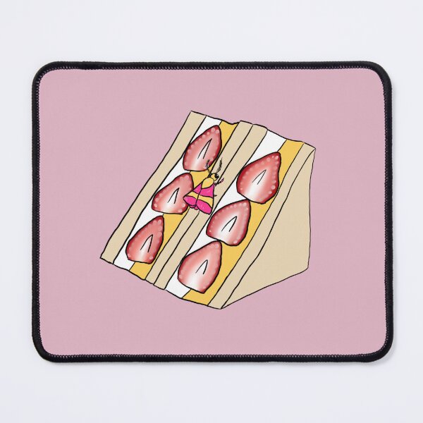 Item preview, Elton the Rosy Maple Moth - Strawberries and Cream Sandwich designed and sold by Pretty-Sounds.