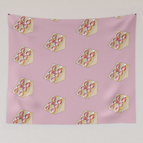 Item preview, Elton the Rosy Maple Moth - Strawberries and Cream Sandwich designed and sold by Pretty-Sounds.