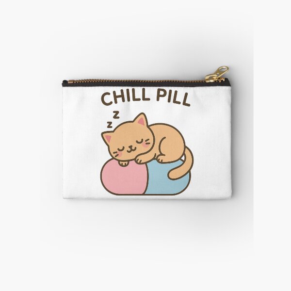 Item preview, Chill Pill — Kawaii Sleeping Cat designed and sold by k3rstman1.