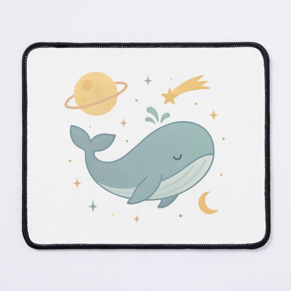 Item preview, Cosmic Whale – Gentle Giant Gliding Through the Cosmos designed and sold by SheepyDaily.