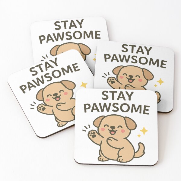 Item preview, Stay Pawsome Happy Puppy designed and sold by k3rstman1.