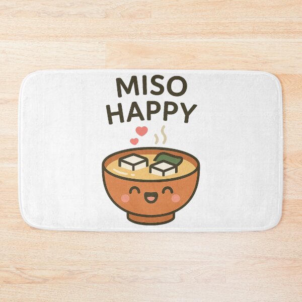 Item preview, Miso Happy — Kawaii Miso Soup designed and sold by k3rstman1.