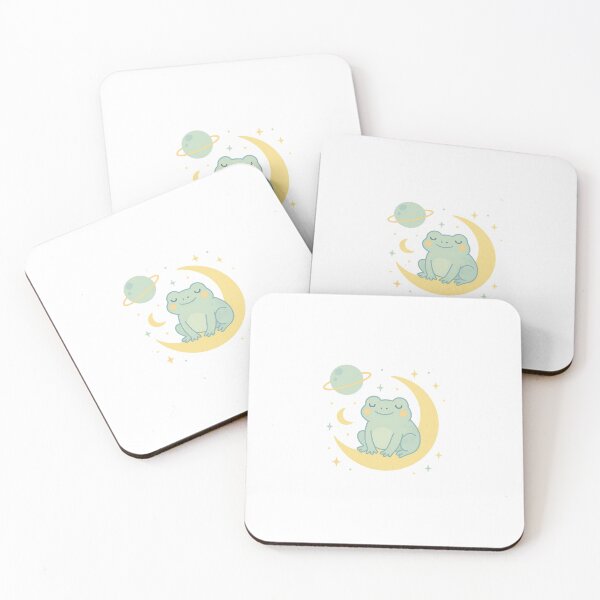 Item preview, Cosmic Frog – Peaceful Frog on a Moonlit Journey designed and sold by SheepyDaily.