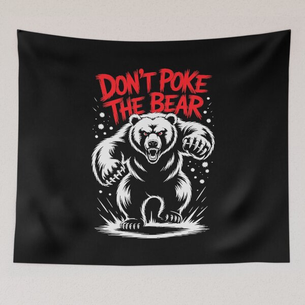 Item preview, Don't Poke Bear Angry Punk Art Graphic Streetwear Grunge designed and sold by w1ckerman.