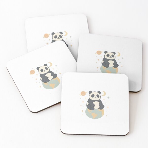 Item preview, Cosmic Panda – Meditating Panda on Planet Earth designed and sold by SheepyDaily.