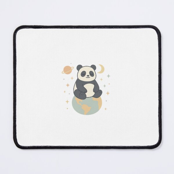 Item preview, Cosmic Panda – Meditating Panda on Planet Earth designed and sold by SheepyDaily.