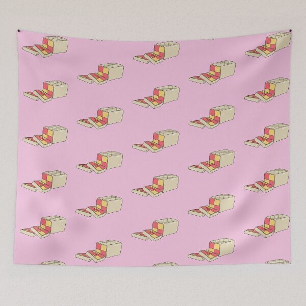 Item preview, Elton the Rosy Maple Moth - Battenberg Cake designed and sold by Pretty-Sounds.