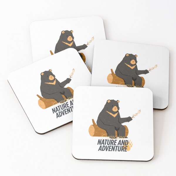 Item preview, CAMPING SCOUT NATURE AND BEAR designed and sold by infinitearte.