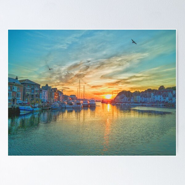 Item preview, Weymouth Harbour Sunrise Dorset designed and sold by Marie Clapton.