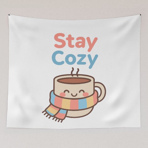 Item preview, Stay Cozy Kawaii Mug with Scarf designed and sold by k3rstman1.